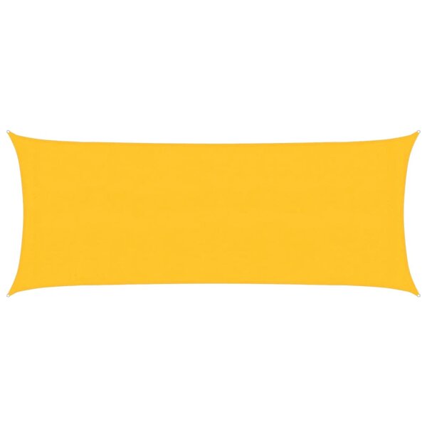 vidaXL Voile d'ombrage 160 g/m² Jaune 2x5 m PEHD