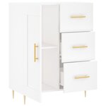 vidaXL Buffet blanc 69 5x34x90 cm bois d'ingénierie