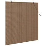 vidaXL Store de Fenêtre Géométrique Marron 150 x 160 cm Bambou