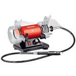 Einhell kit touret à meuler multifonctions 120w th-xg 75 + 100 a