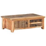 vidaXL Table basse 90x50x31 cm Bois de récupération massif