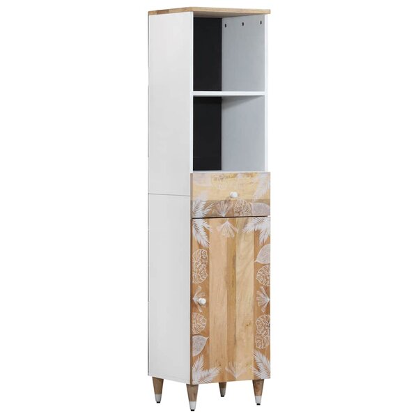 vidaXL Armoire de salle de bain 38x33 5x160 cm bois massif de manguier
