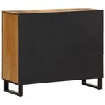 vidaXL Buffet 90x34x75 cm bois de manguier massif brut
