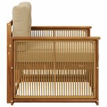 vidaXL Sofa de milieu extérieur Bois d'Acacia Massif Naturel