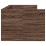 vidaXL Lit de jour et tiroirs chêne marron 100x200cm bois d'ingénierie