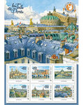 Collector 6 timbres - Toits de Paris - Opéra de Paris - Lettre Verte