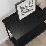 vidaXL Table console Chêne noir 75 x 30.5 x 75 cm Bois d'ingénierie