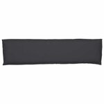 vidaXL Set de coussins de palette 2 Pièces Noir 150 x 40 x 8 cm tissu