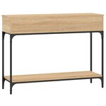 vidaXL Table console chêne sonoma 100x30 5x75 cm bois d'ingénierie