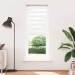 vidaXL Store zèbre blanc 80x200 cm largeur du tissu 75 9 cm polyester