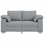 vidaXL Canapé avec coussin Gris clair 160 x 77 x 82 cm tissu