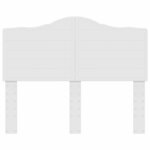 vidaXL Tête de lit avec tête de lit Blanc 120 cm Bois d'ingénierie