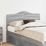 vidaXL Tête de lit Gris Sonoma 120 cm Bois d'ingénierie
