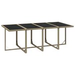 vidaXL Ensemble à dîner de jardin coussins 9 Pièces Résine tressée Beige