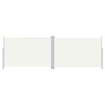 vidaXL Auvent latéral rétractable Crème 200x600 cm