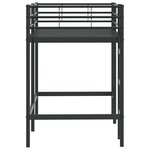 vidaXL Lit mezzanine pour enfants Noir 99 5 x 190 cm