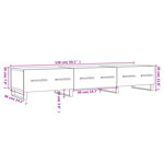 vidaXL Meuble TV gris béton 150x36x30 cm bois d'ingénierie