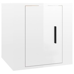 vidaXL Meuble TV mural Blanc brillant 40x34 5x40 cm