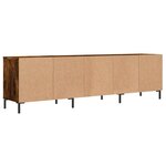 vidaXL Meuble TV chêne fumé 150x30x44 5 cm bois d'ingénierie