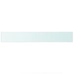 vidaXL Panneaux d'étagère 2 Pièces Verre Transparent 90 x 12 cm