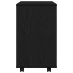 vidaXL Table d'appoint en chêne noir 70 x 35 x 60 cm Bois d'ingénierie