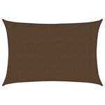 vidaXL Voile d'ombrage 160 g/m² Marron 3x5 m PEHD