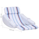 vidaXL Chaise flottante pour piscine 140x83x60 cm