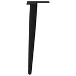 vidaXL Pieds de table basse coniques 4 pièces Noir 42-43 cm Acier