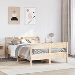vidaXL Cadre de lit sans matelas 120x190 cm bois de pin massif