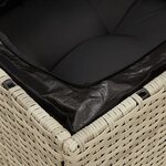 vidaXL Canapé de jardin 2 places et coussins gris clair résine tressée