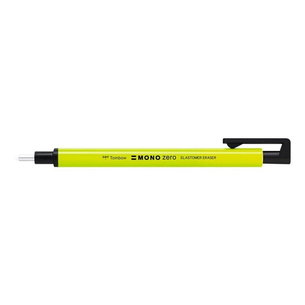 Stylo Gomme MONO zero pointe ronde 2 3 mm néon jaune TOMBOW