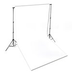 Vidaxl toile de fond coton blanc 300 x 300 cm