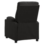 vidaXL Fauteuil de massage Noir Tissu