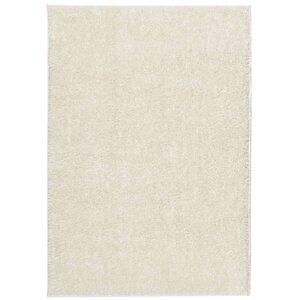 vidaXL Tapis ISTAN à poils longs aspect brillant crème 140x200 cm