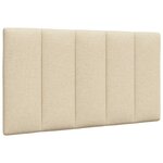 vidaXL Cadre de lit sans matelas crème 80x200 cm tissu