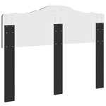 vidaXL Tête de lit Chêne noir 120 cm Bois d'ingénierie