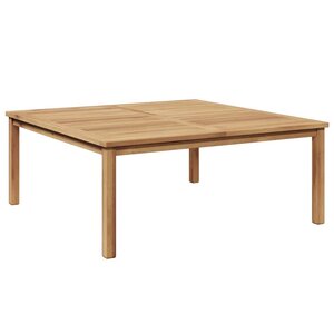 vidaXL Table basse Marron 110 x 110 x 45 cm Bois de teck solide