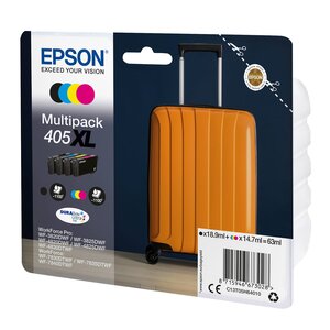 Epson 405 xl pack 4 cartouches noire + couleurs pour imprimante jet d'encre