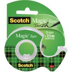 Ruban adhésif Magic 810, invisible, en devidoir 19mm x 7,5 m SCOTCH