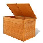 vidaXL Boîte de rangement de jardin 126x72x72 cm Bois