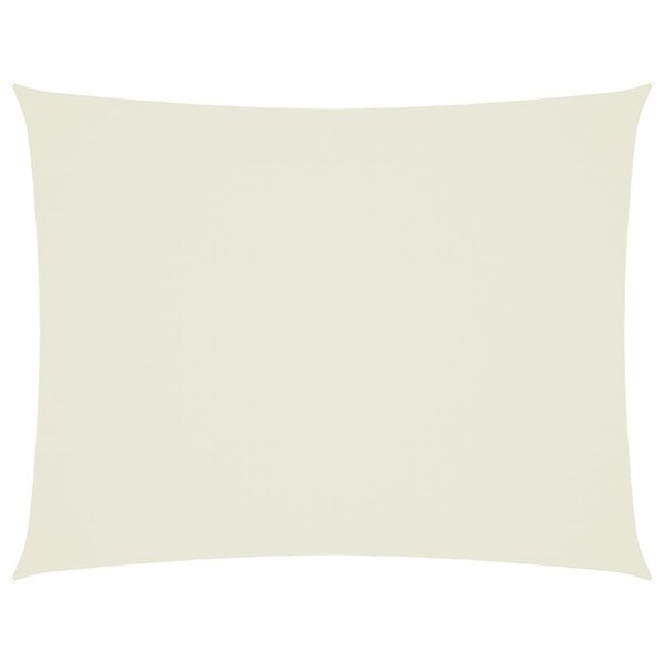 vidaXL Voile de parasol tissu oxford rectangulaire 3x4 m crème