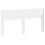 vidaXL Tête de lit Blanc brillant PB