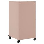 vidaXL Buffet rose 36x39x72 cm acier laminé à froid