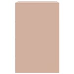 vidaXL Table de chevet rose 34 5x39x62 cm acier