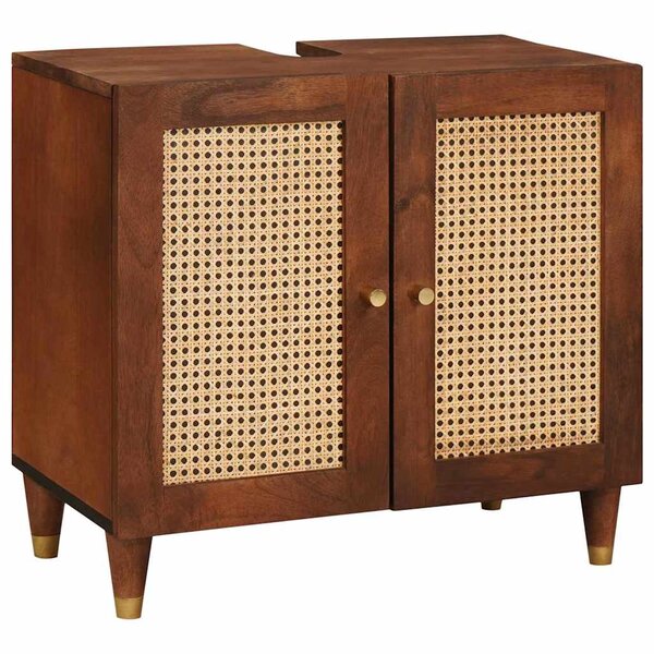 vidaXL Armoire d'évier Marron 62 x 33 x 58 cm Bois d'ingénierie