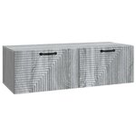 vidaXL Meuble TV mural Sonoma gris 98 x 41 x 30 cm Bois d'ingénierie