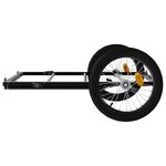 vidaXL Remorque de vélo noir 135x68x37 cm fer
