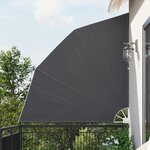 vidaXL Écran de confidentialité pour balcon Noir 210 x 210 cm tissu