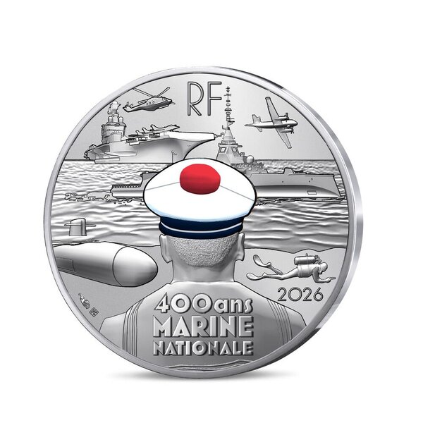 Marine nationale  Monnaie de 10€ Argent Commémorative