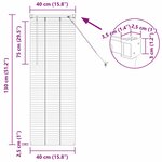 vidaXL Store de Fenêtre avec des rideaux Manuel Blanc Aluminium